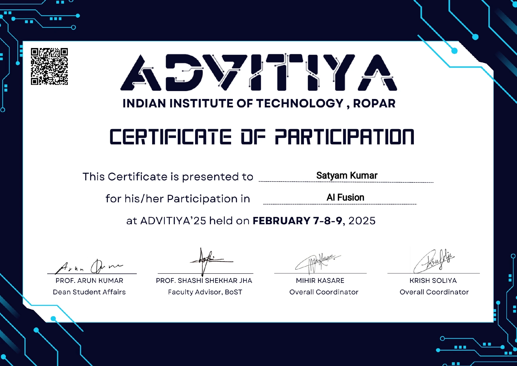 Advitiya Technical Fest IIT Ropar